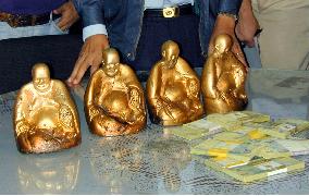 Fake 'golden' Buddha statues sold to Japanese